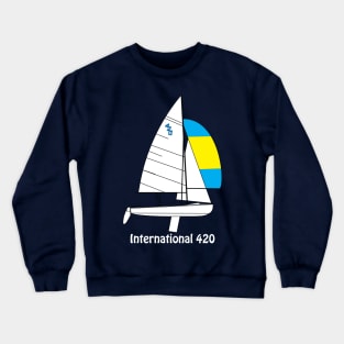 International 420 Sailboat Crewneck Sweatshirt